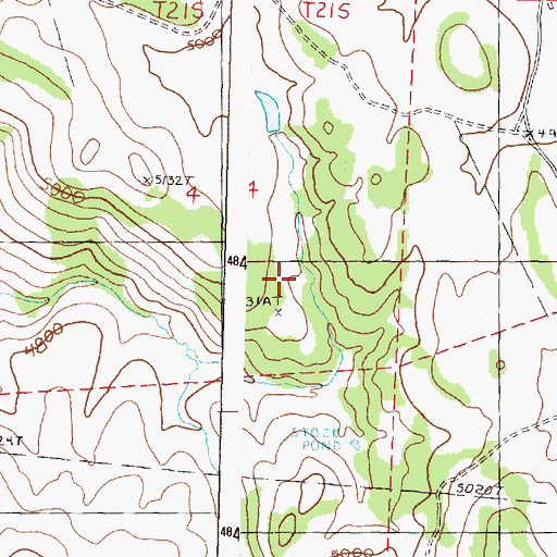 Topographic Map of Landing Creek Spring, OR