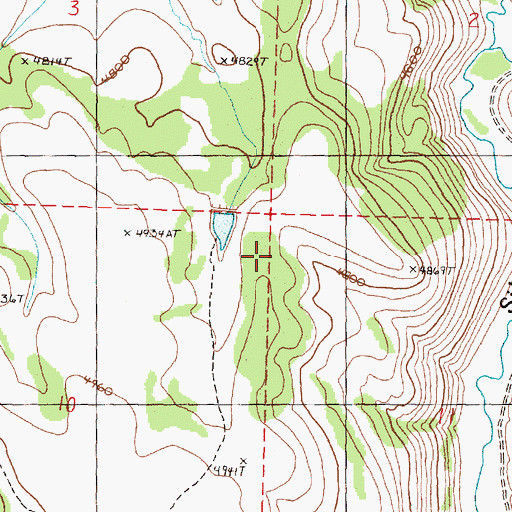 Topographic Map of Hunter Camp Seep, OR