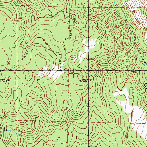 Topographic Map of Willow Spring, OR