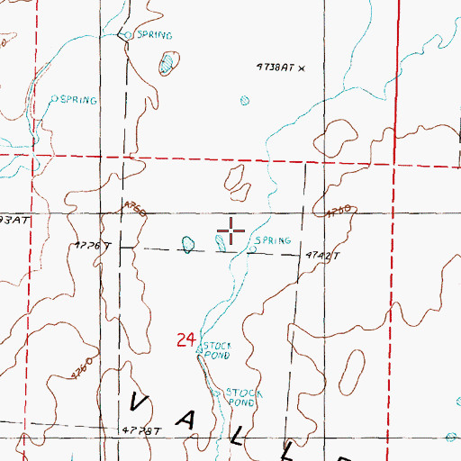 Topographic Map of Bull Run Spring, OR