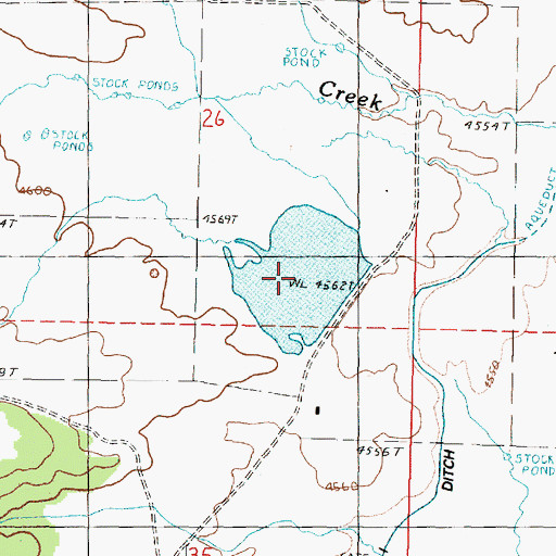 Topographic Map of Buffalo Lake, OR