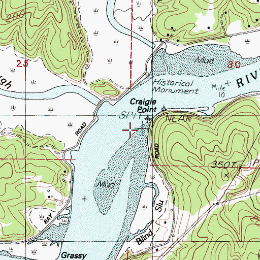 Topographic Map of Craigie Point, OR