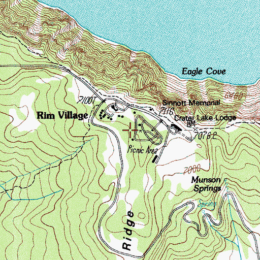 Topographic Map of Munson Ridge, OR