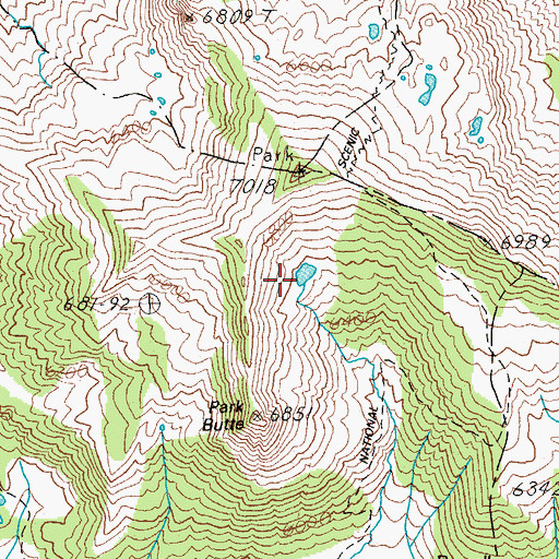 Topographic Map of Sprague Lake, OR