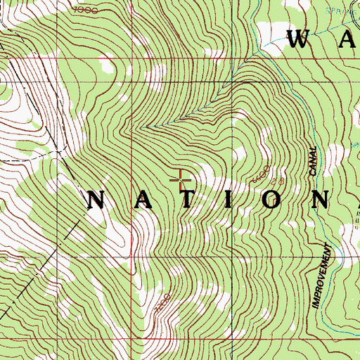 Topographic Map of Wallowa-Whitman National Forest, OR