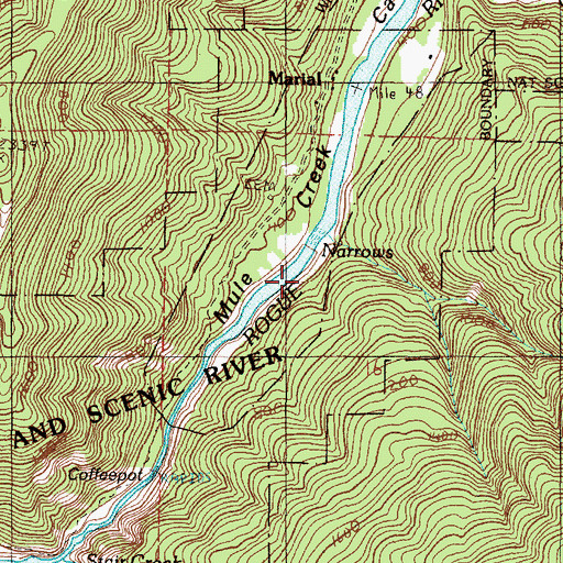 Topographic Map of Dostler Creek, OR