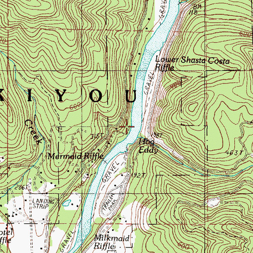 Topographic Map of Snout Creek, OR
