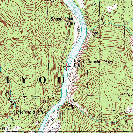 Topographic Map of Muleshoe Creek, OR