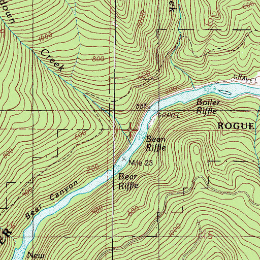 Topographic Map of Sundown Creek, OR
