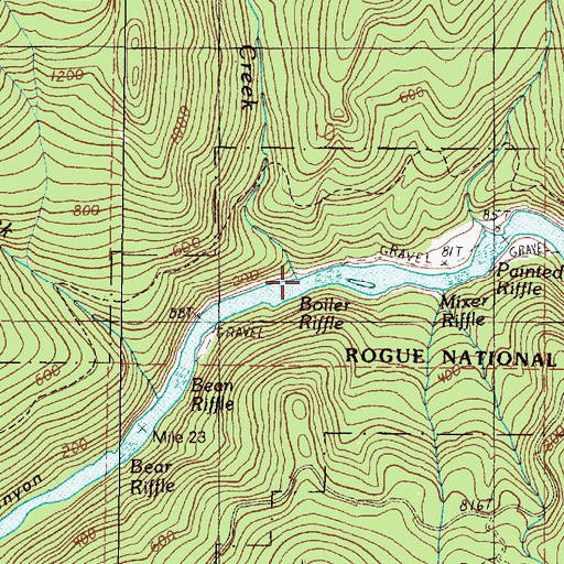 Topographic Map of Stonehouse Creek, OR