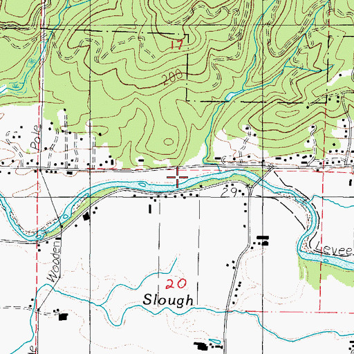 Topographic Map of Slide Creek, OR