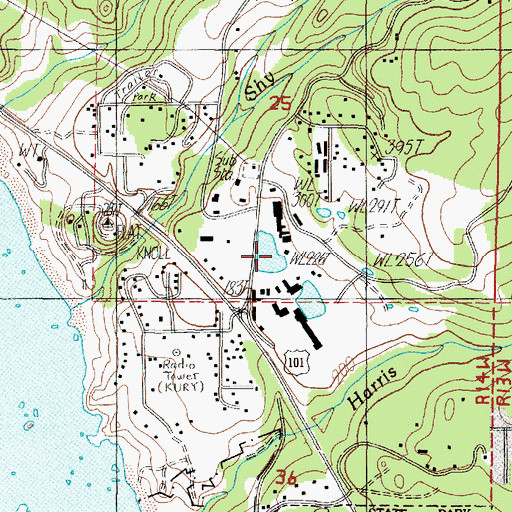 Topographic Map of Gray Flat, OR