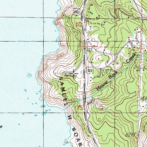 Topographic Map of Sand Hill, OR