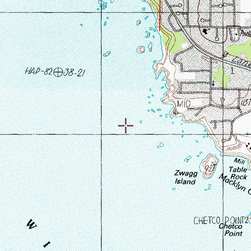 Topographic Map of Fountain Rock, OR