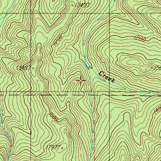 Topographic Map of Salmon Creek, OR