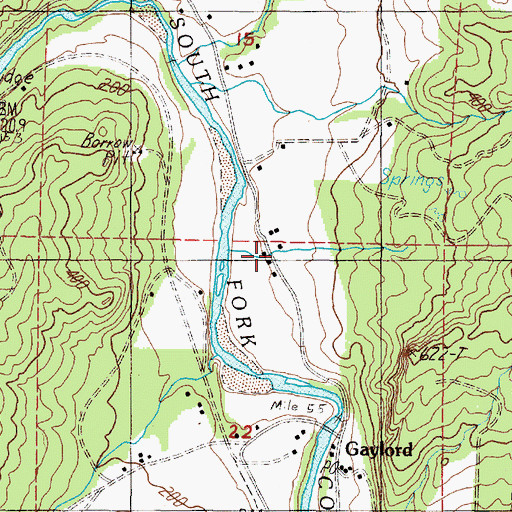 Topographic Map of Etelka (historical), OR