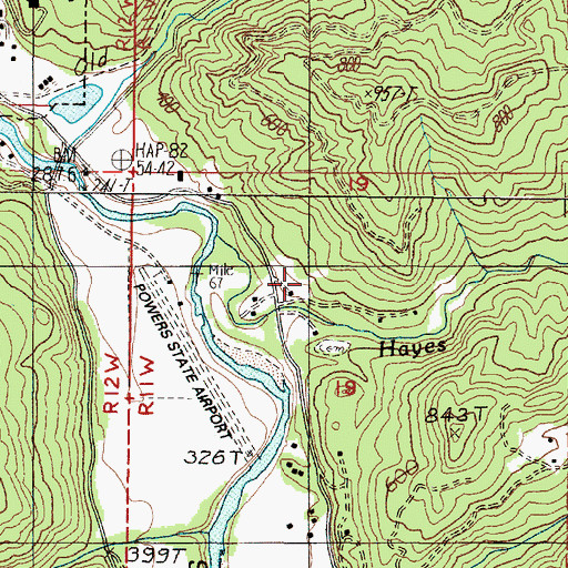 Topographic Map of Boundary Picnic Ground, OR