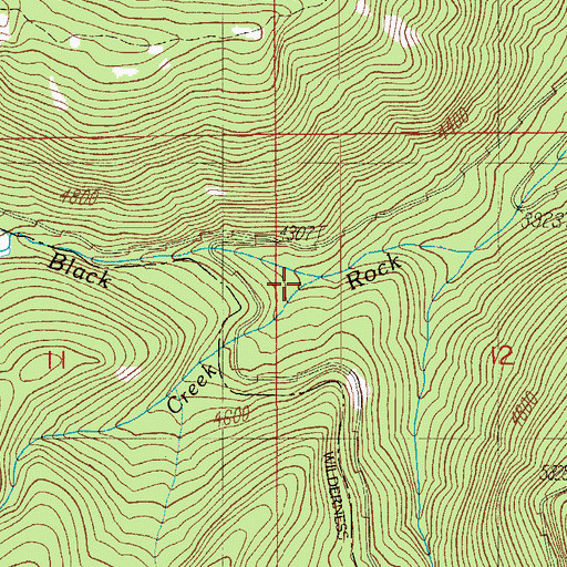 Topographic Map of Fawn Creek, OR