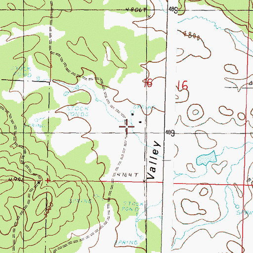 Topographic Map of Rail Gulch, OR