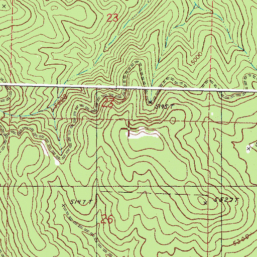 Topographic Map of Oxbow Butte, OR