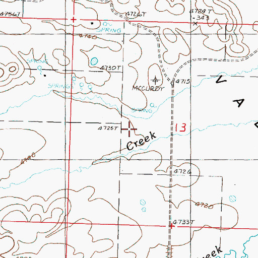 Topographic Map of Eddington Creek, OR