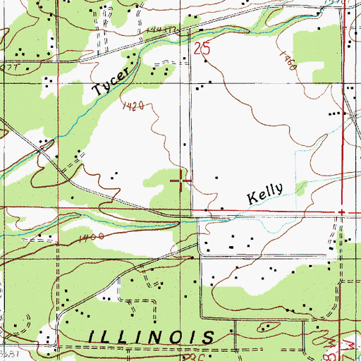 Topographic Map of Sawyer Slough, OR
