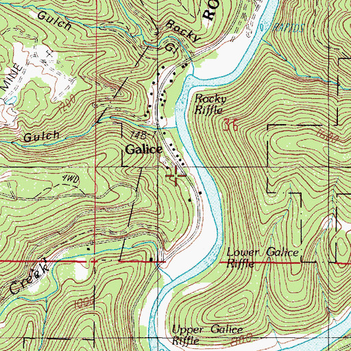 Topographic Map of Toss Gulch, OR