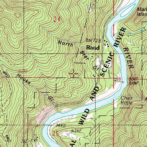Topographic Map of Fraser Spring, OR