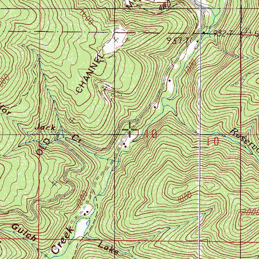 Topographic Map of Sailor Gulch, OR