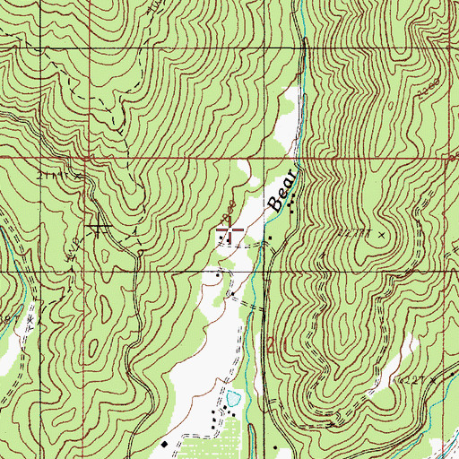 Topographic Map of Green Gulch, OR
