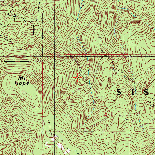 Topographic Map of All Hours (historical), OR