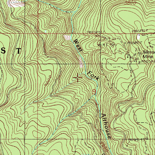 Topographic Map of Lime Gulch, OR