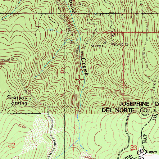 Topographic Map of Frog Gulch, OR