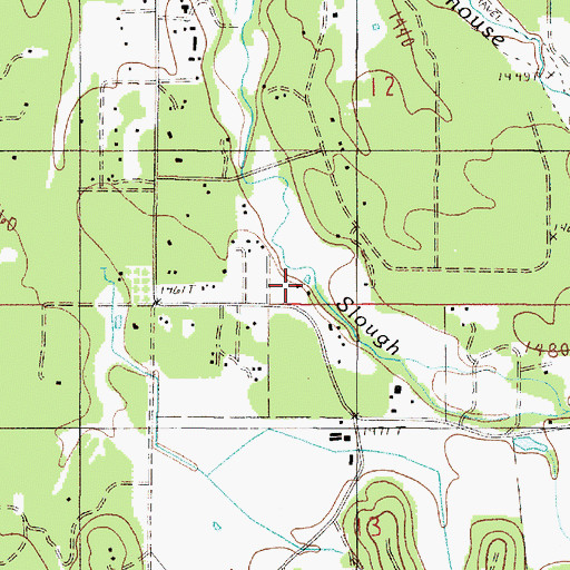 Topographic Map of George Draw, OR