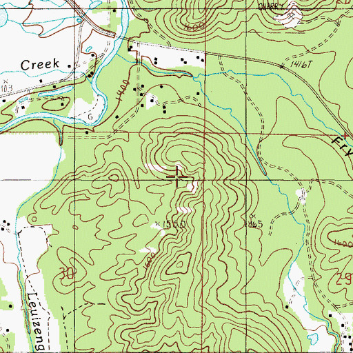 Topographic Map of Hope Spring, OR