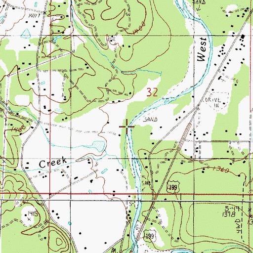 Topographic Map of Frost Gulch, OR