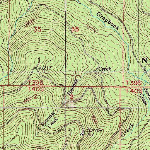 Topographic Map of Limber Camp (historical), OR