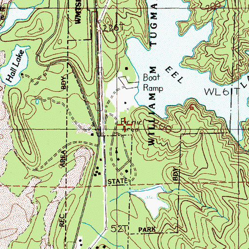 Topographic Map of William M Tugman State Park, OR