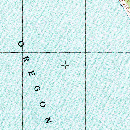 Topographic Map of Rocky Creek, OR