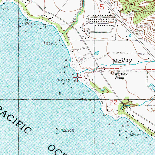 Topographic Map of McVay Creek, OR