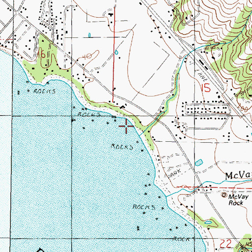 Topographic Map of Johnson Creek, OR