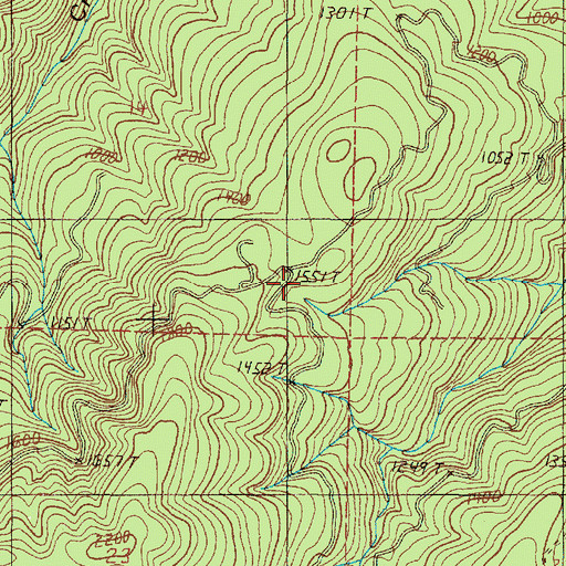 Topographic Map of Grass Lake, OR