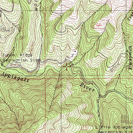 Topographic Map of Bray Gulch, OR