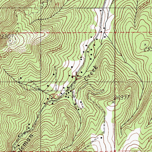 Topographic Map of Phipps Gulch, OR