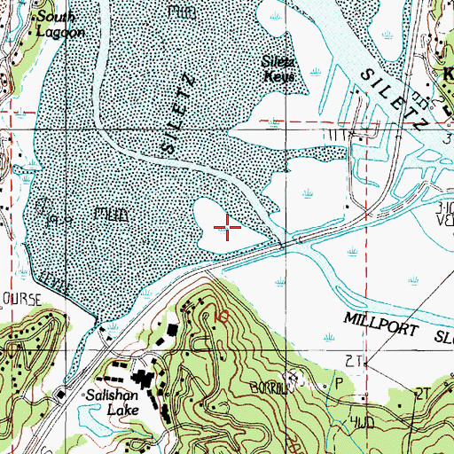 Topographic Map of Millport Slough, OR