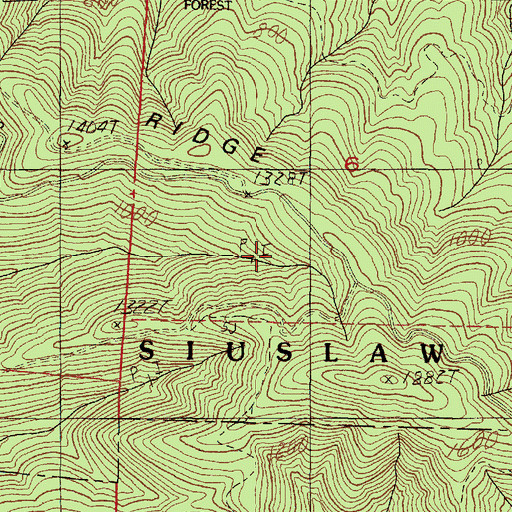 Topographic Map of Fourmile Camp, OR