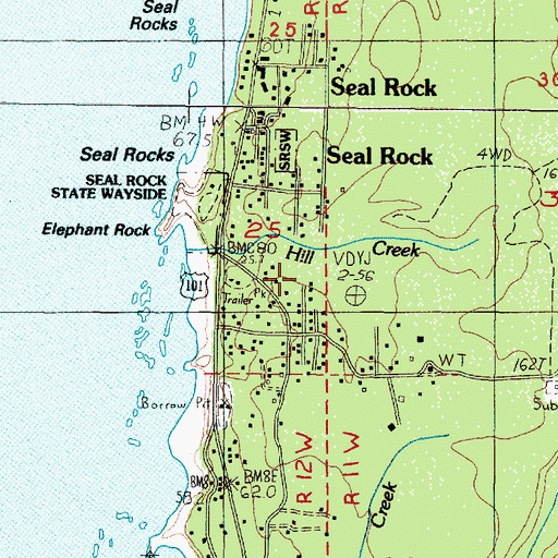 Topographic Map of Little Creek Spring, OR