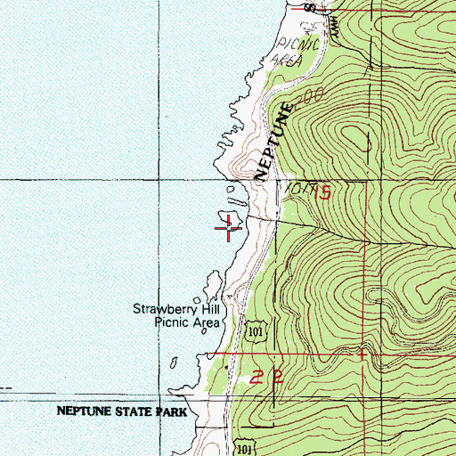 Topographic Map of Nancy Creek, OR
