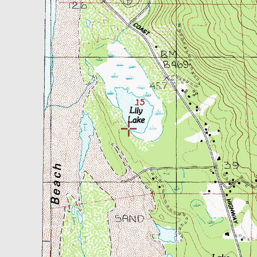 Topographic Map of Quarry Creek, OR