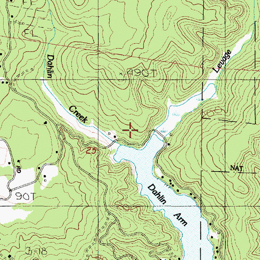 Topographic Map of Mercer (historical), OR